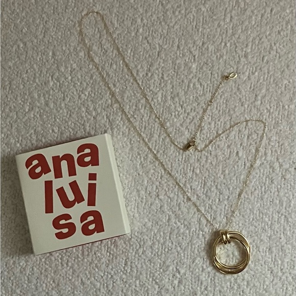 Ana Luisa Gold Penny Intertwined Circle Necklace - WORN ONCE - Picture 1 of 2